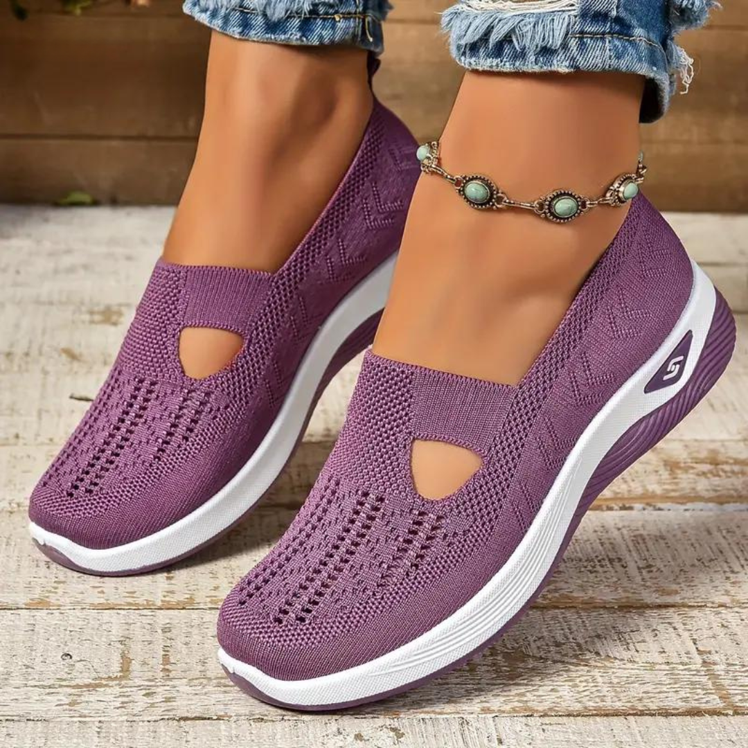 Slip-On Shoes For Women With Built-In Arch Support And Cushioning