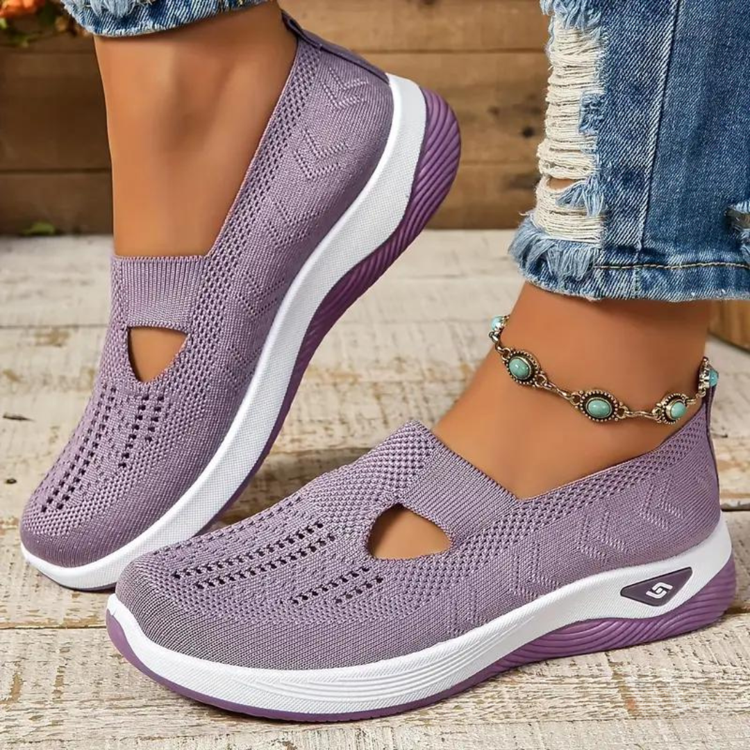 Slip-On Shoes For Women With Built-In Arch Support And Cushioning