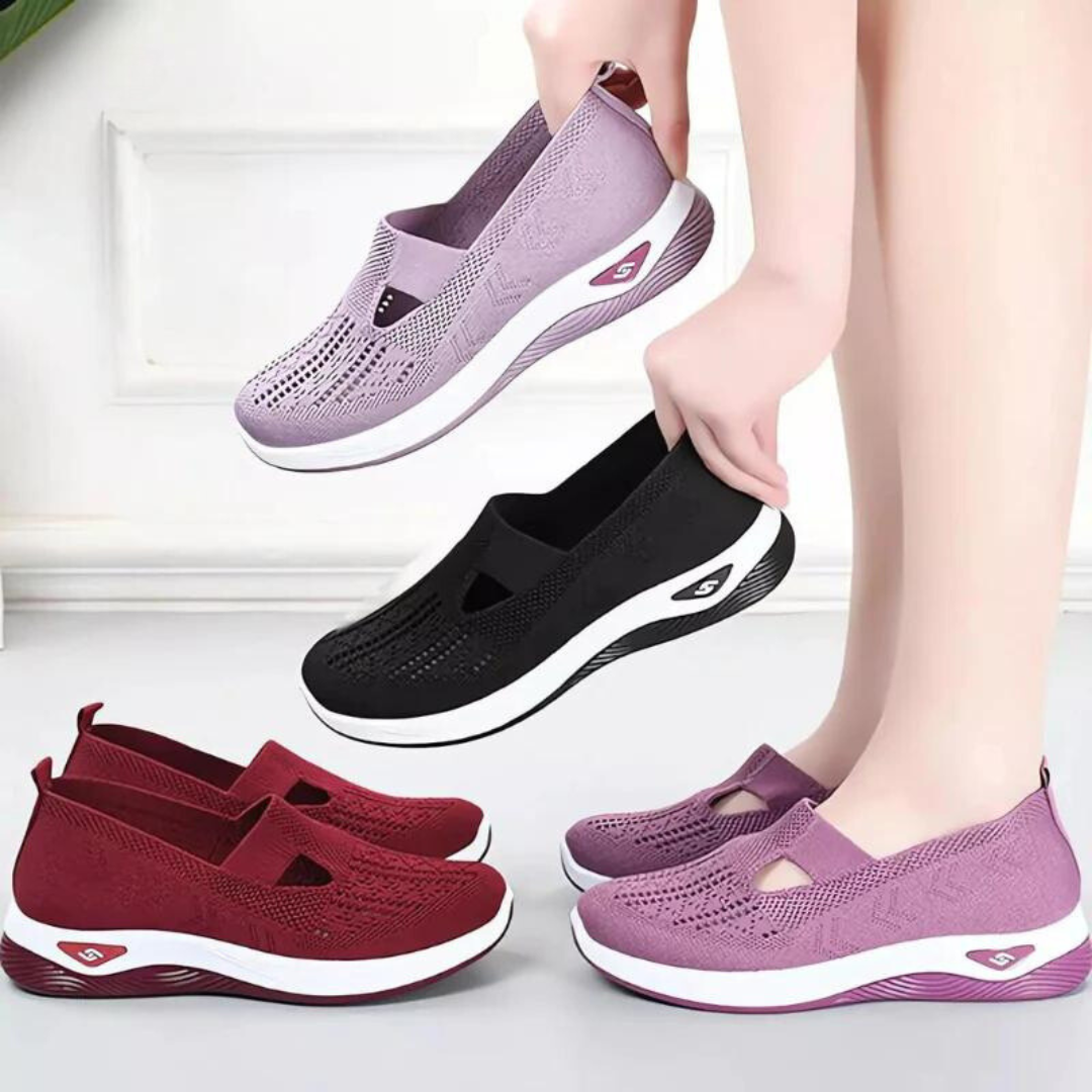 Slip-On Shoes For Women With Built-In Arch Support And Cushioning