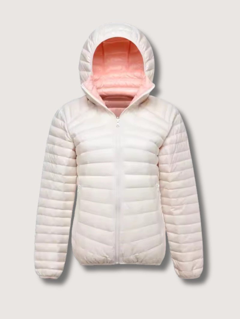 Reversible Hooded Jacket For Women Lightweight Transitional Weather Coat