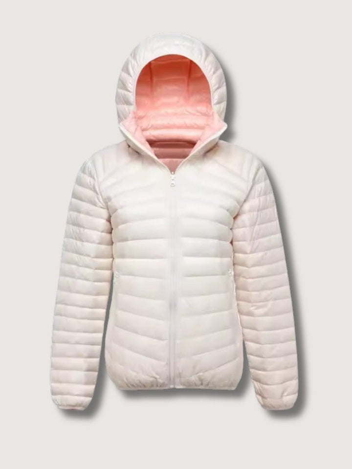 Reversible Hooded Jacket For Women Lightweight Transitional Weather Coat