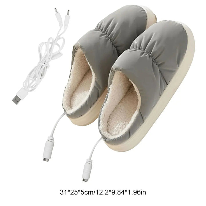 Heated Slippers USB Powered Electric Foot Warmers With Adjustable Temperature