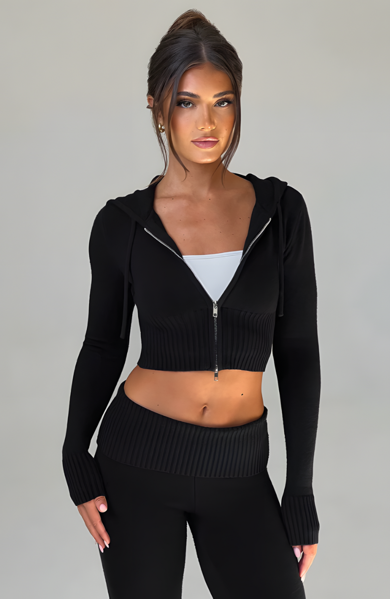 JULIET KNIT SET - BLACK